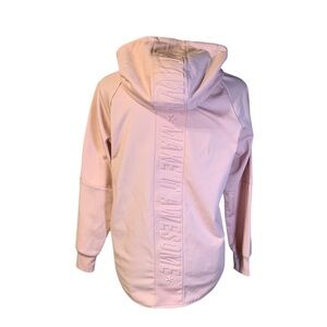Zara girls 14Y Soft Pink Hoodie With Raised Writing On Back